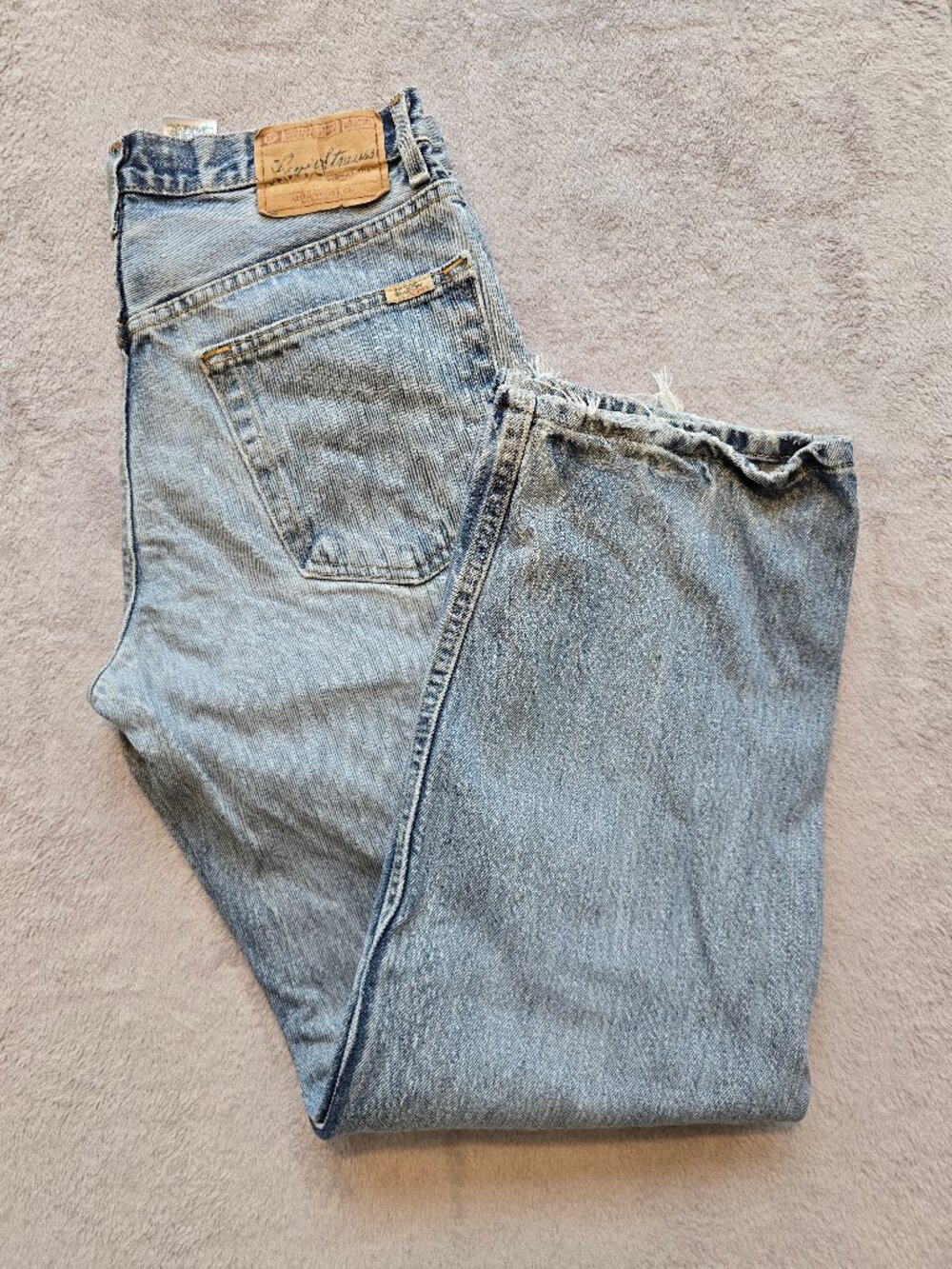 Vintage Y2K Levi Strauss Signature Mens Jeans 32x30 Light Wash Cotton Relaxed Fi
